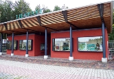 Besuchereingang des Zoos Stralsund