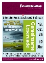 Plakat Literaturkreis Stralsund Februar