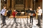 Das Saxophonquartett während eines früheren Auftrittes in der Kulturkirche St. Jakobi v.l.n.r.: Justus Fahl,  Emil Haase, Philipp Scheibel und Deniz Heidmann